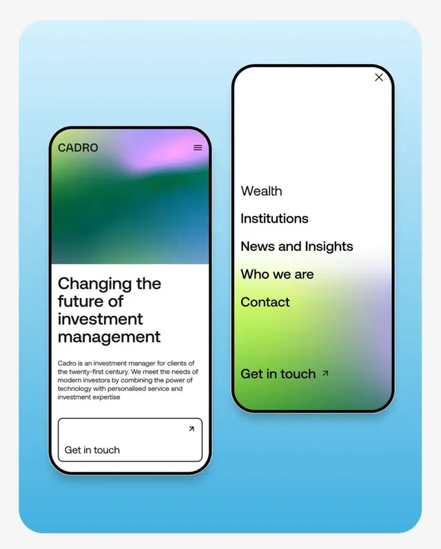 Minimal gradient-heavy ui screen, minimal, gradient-heavy, cool