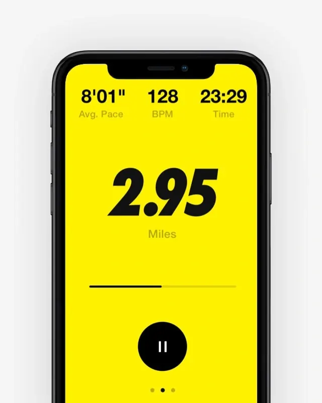 Fitness Tracking Mobile Interface