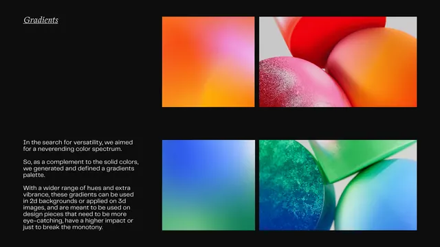 Gradient-heavy abstract ui screen, gradient-heavy, abstract, warm