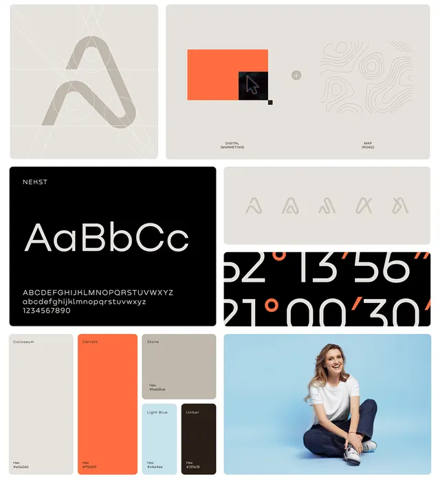 Minimal geometric ui screen, minimal, geometric, warm