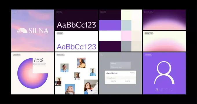 Gradient-heavy minimal ui screen, gradient-heavy, minimal, light