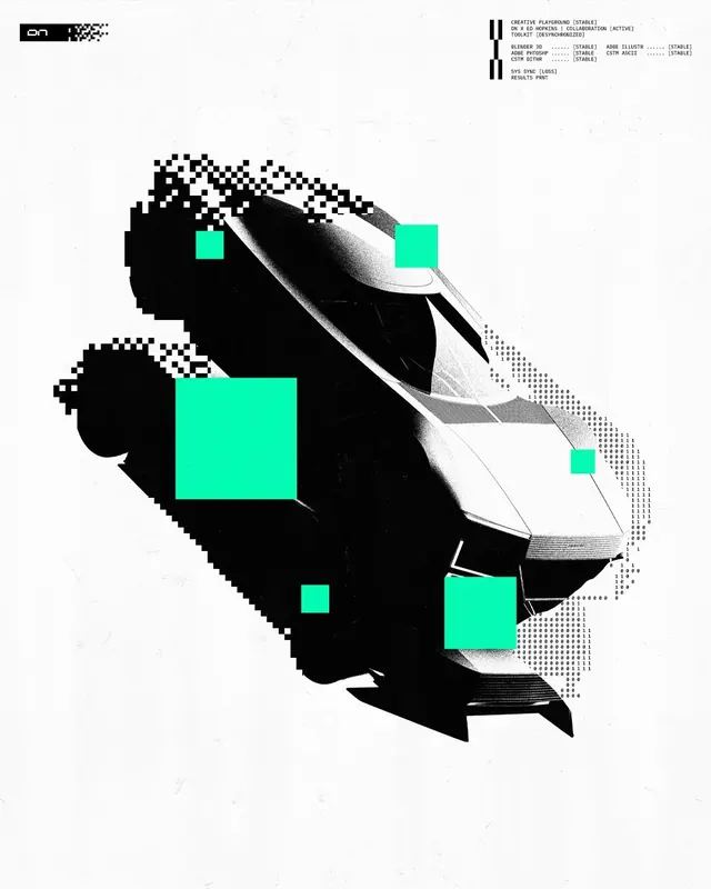 Geometric abstract ui screen, geometric, abstract, dark