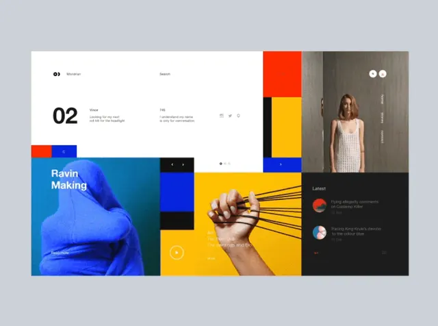 Minimal geometric ui screen, minimal, geometric, light