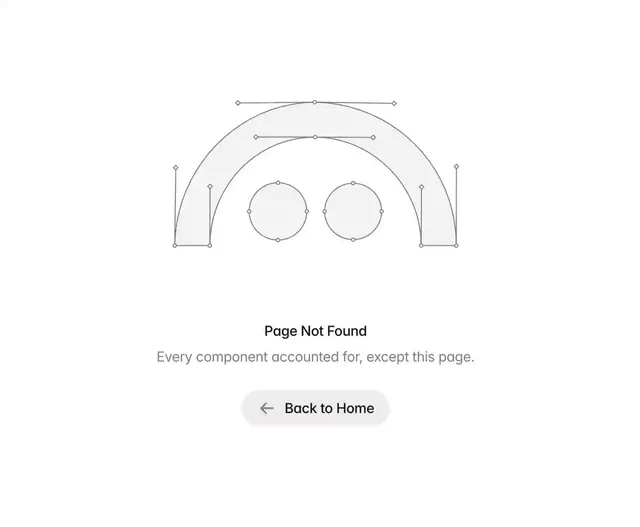 Morphing 404 Robot, geometric, minimal, monochrome