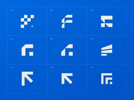 Minimal geometric ui screen, minimal, geometric, light