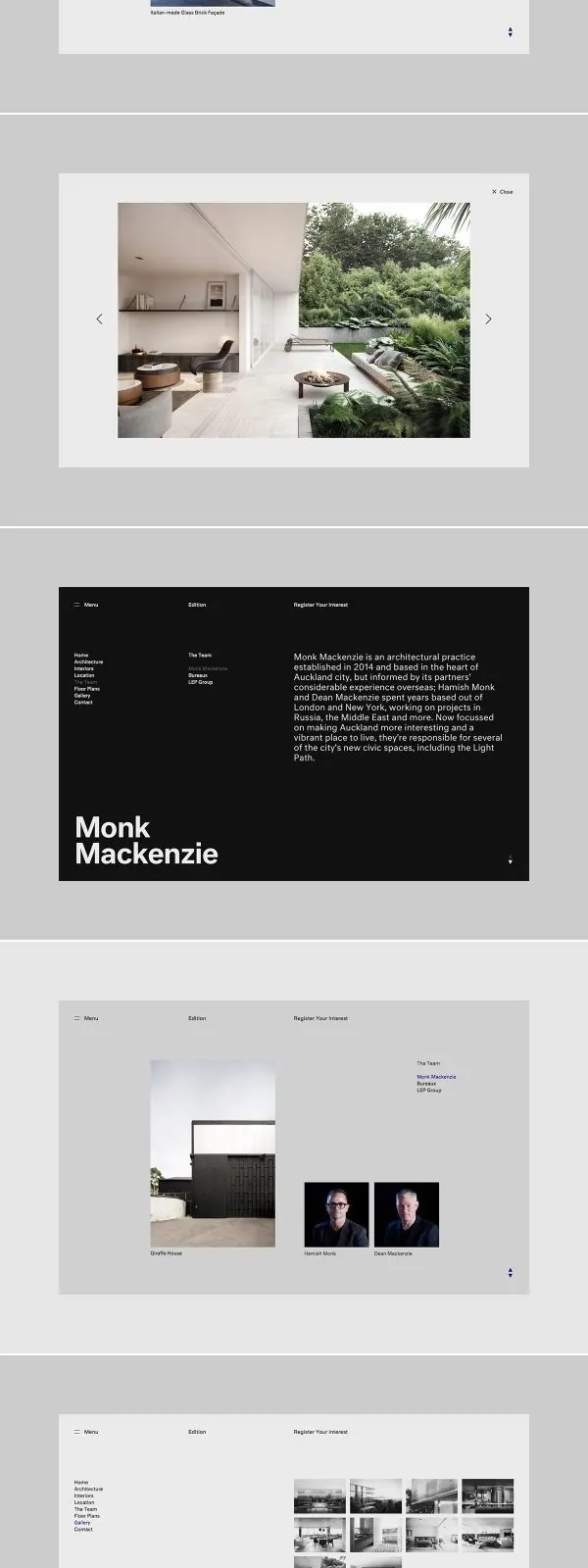 Minimal photographic ui screen, minimal, photographic, light