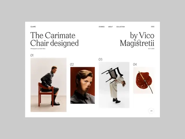 Minimal editorial ui screen, minimal, editorial, light
