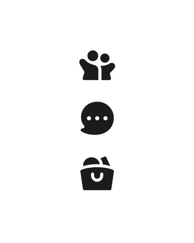Flat minimal ui screen, flat, minimal, dark