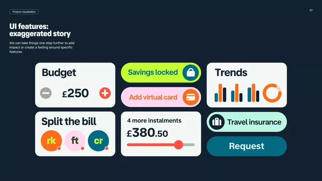 Dark-mode flat ui screen, dark-mode, flat, cool