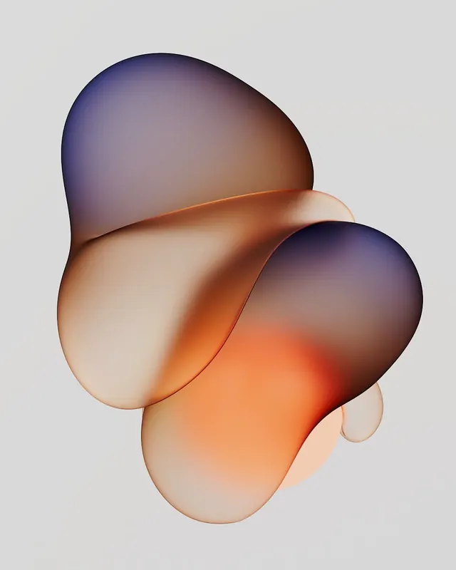 Organic gradient-heavy ui screen, organic, gradient-heavy, warm