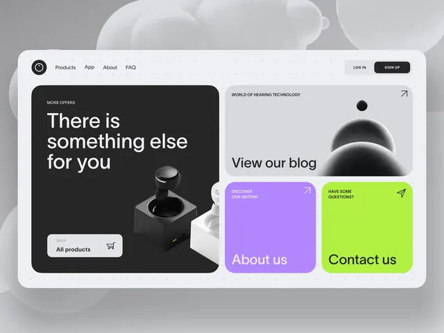 Minimal geometric ui screen, minimal, geometric, light