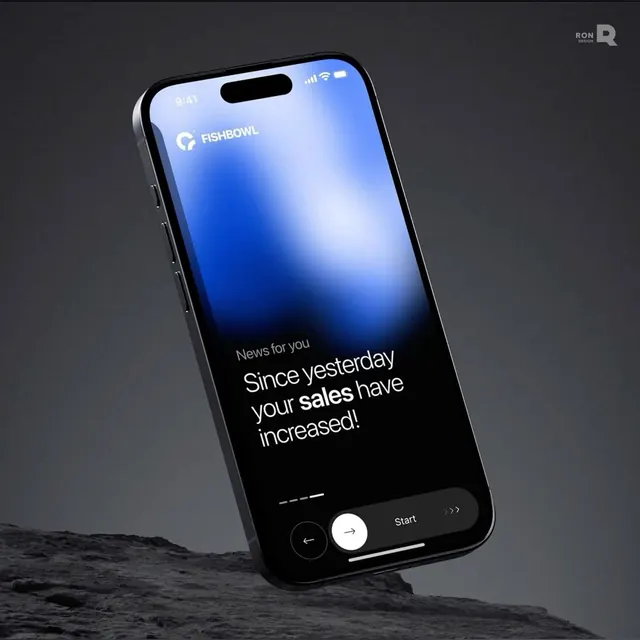 Minimal gradient-heavy ui screen, minimal, gradient-heavy, dark
