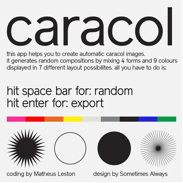 caracol app instruction screen, minimal, swiss, light