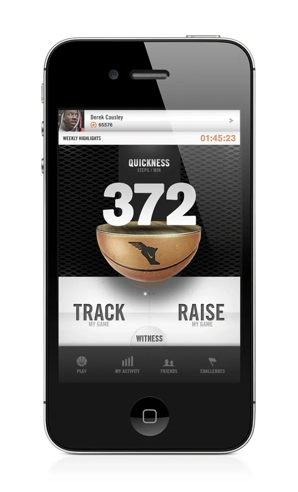 Fitness Tracking Mobile App Interface
