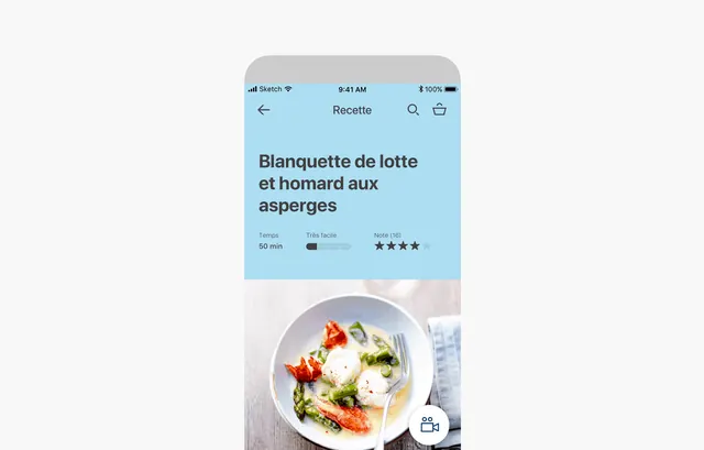 Recipe App UI Screen