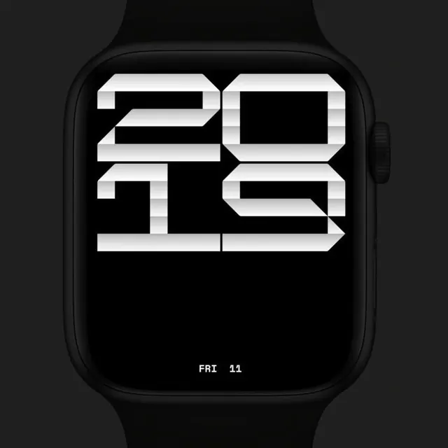 Digital Watch Face Design, minimal, brutalist, high-contrast