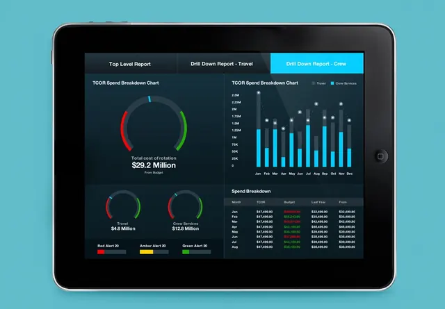 Data Analytics Dashboard, corporate-clean, technical, dark