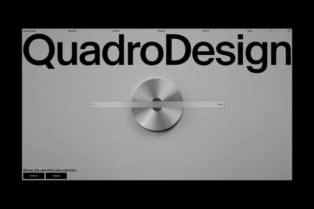 QuadroDesign minimal website interface, minimal, swiss, light
