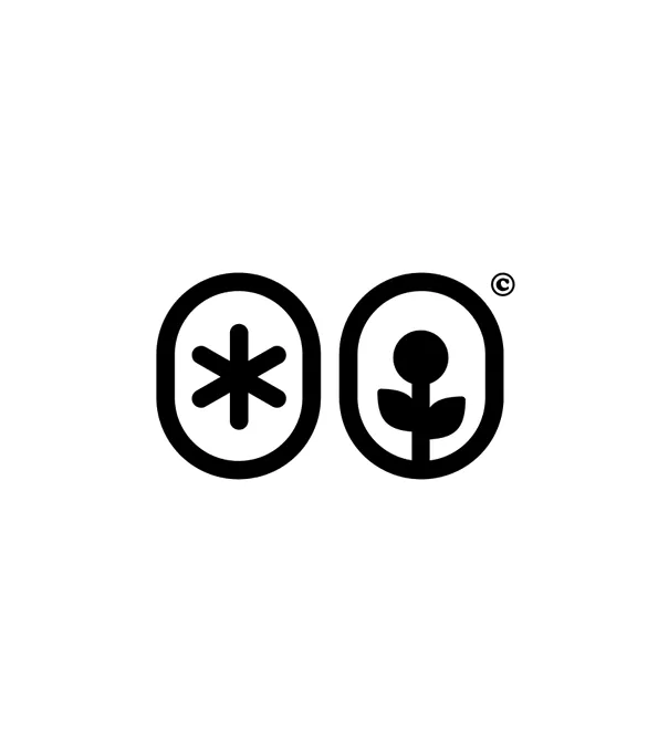Minimal line-art logo, minimal, line-art, dark