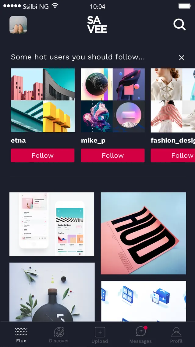 Mobile App UI Interface
