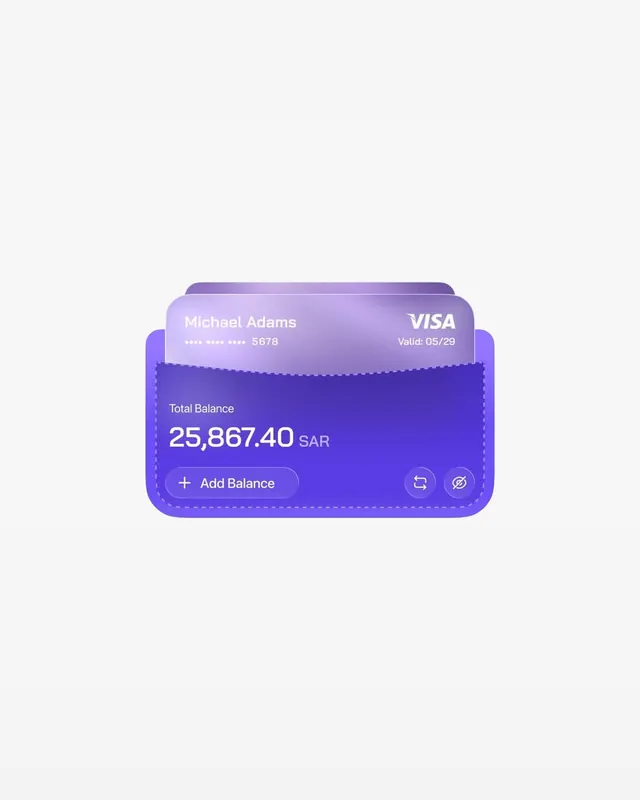 Minimal gradient-heavy ui screen, minimal, gradient-heavy, light
