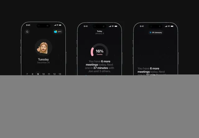 Dark-mode minimal ui screen, dark-mode, minimal, monochrome