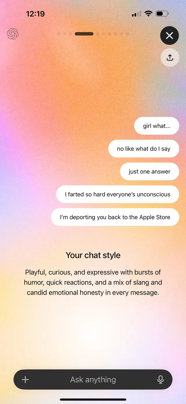 Gradient-heavy minimal ui screen, gradient-heavy, minimal, light