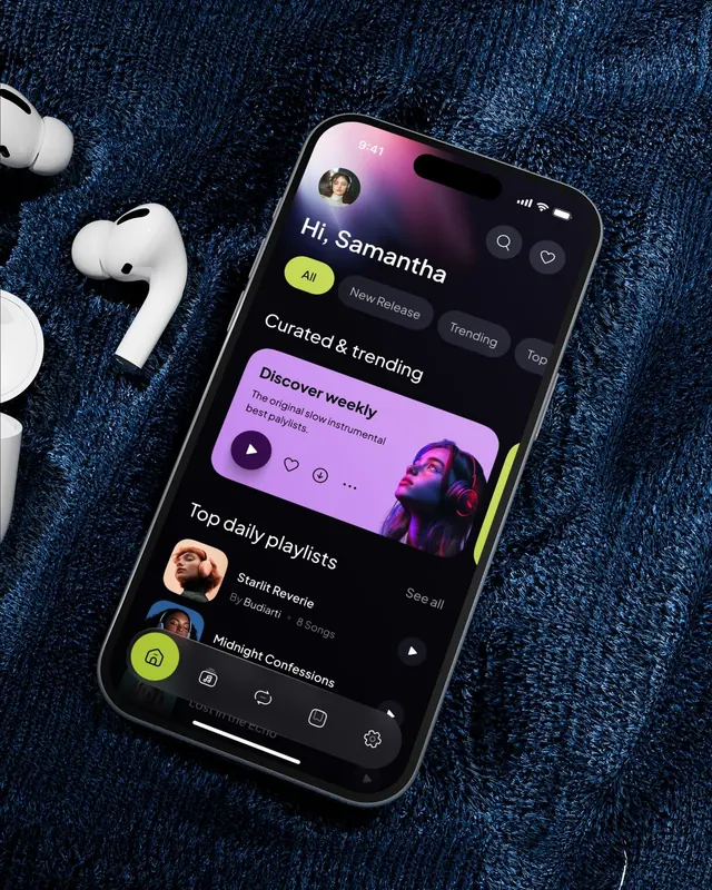 Dark-mode minimal ui screen, dark-mode, minimal, dark