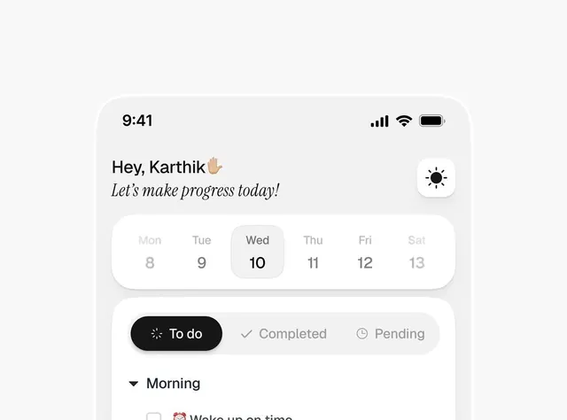 Minimal light-mode ui screen, minimal, light-mode, light