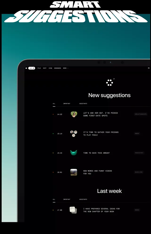 Minimal ui screen, minimal, cool