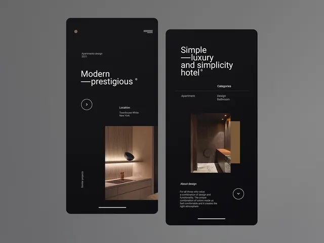 Minimal dark-mode ui screen, minimal, dark-mode, dark