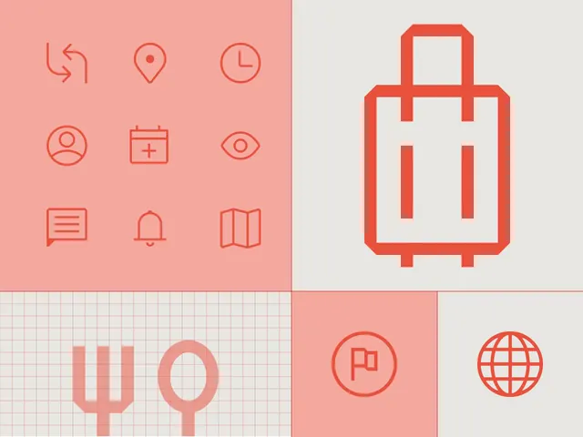 Minimal line-art ui screen, minimal, line-art, light