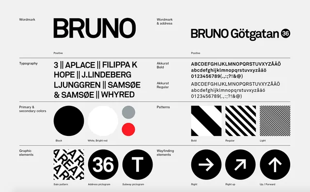Minimal geometric identity system, minimal, geometric, dark