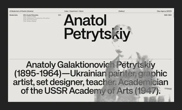 Anatol Petrytskyi Biography Page