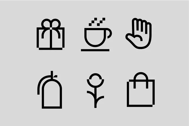 Line-art minimal ui screen, line-art, minimal, dark