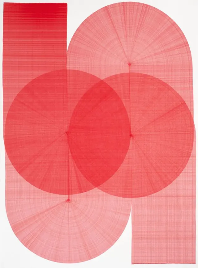 Abstract geometric ui screen, abstract, geometric, warm