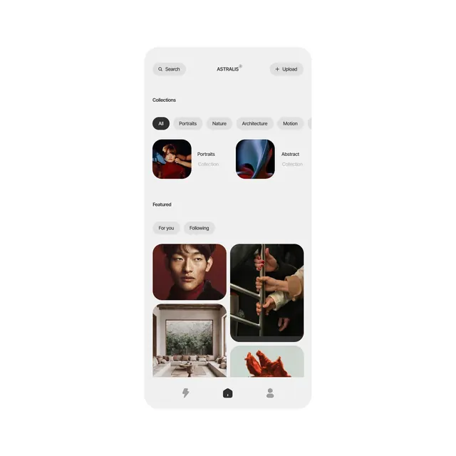 Minimal ui screen, minimal, light