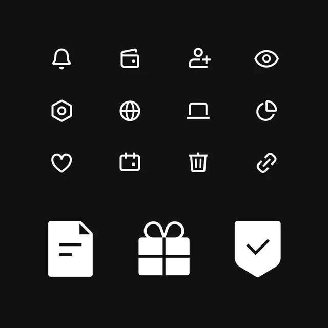 Line-art minimal ui screen, line-art, minimal, dark