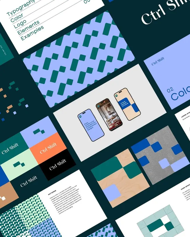 Minimal geometric ui screen, minimal, geometric, light