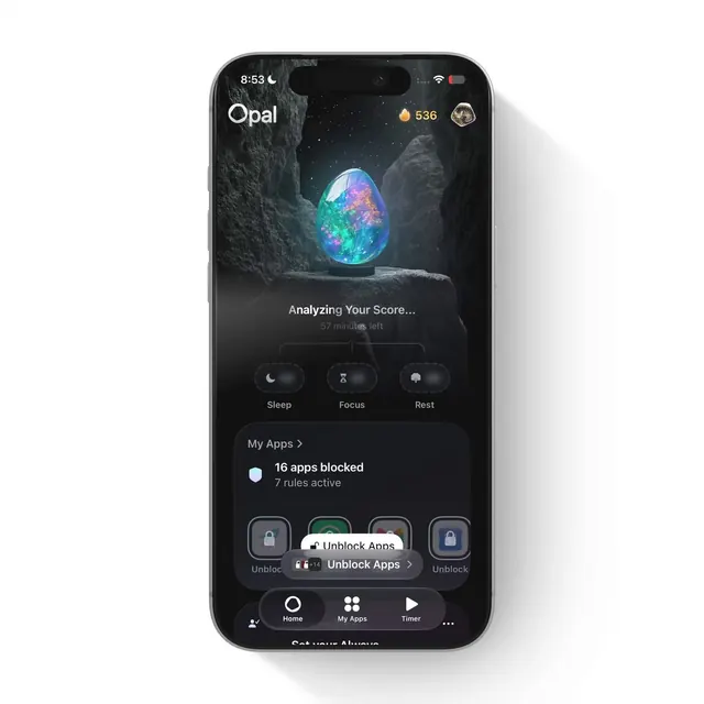 Opal Gems Collection, 3d-render, dark