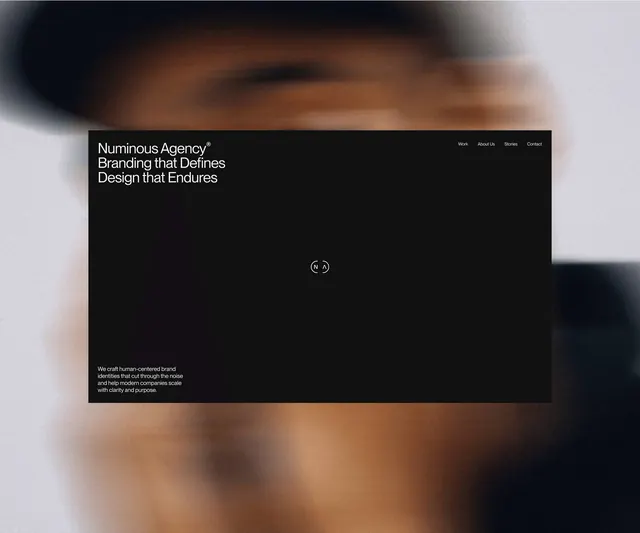 Numerous Agency Branding, minimal, dark-mode, dark