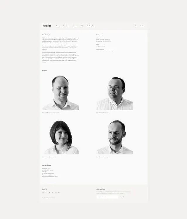 Corporate Team Directory Layout