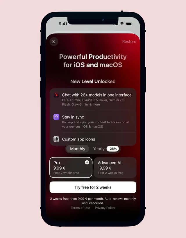 Dark-mode ui screen, dark-mode, light