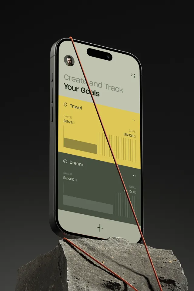 Minimal geometric ui screen, minimal, geometric, dark
