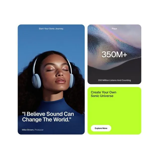 Minimal gradient-heavy ui screen, minimal, gradient-heavy, dark