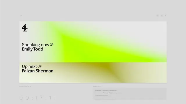Minimal gradient-heavy ui screen, minimal, gradient-heavy, warm