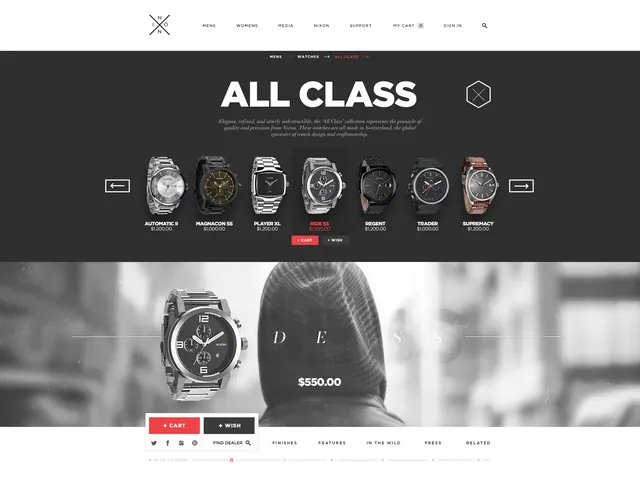 All Class Watch Collection, dark-mode, corporate-clean, dark