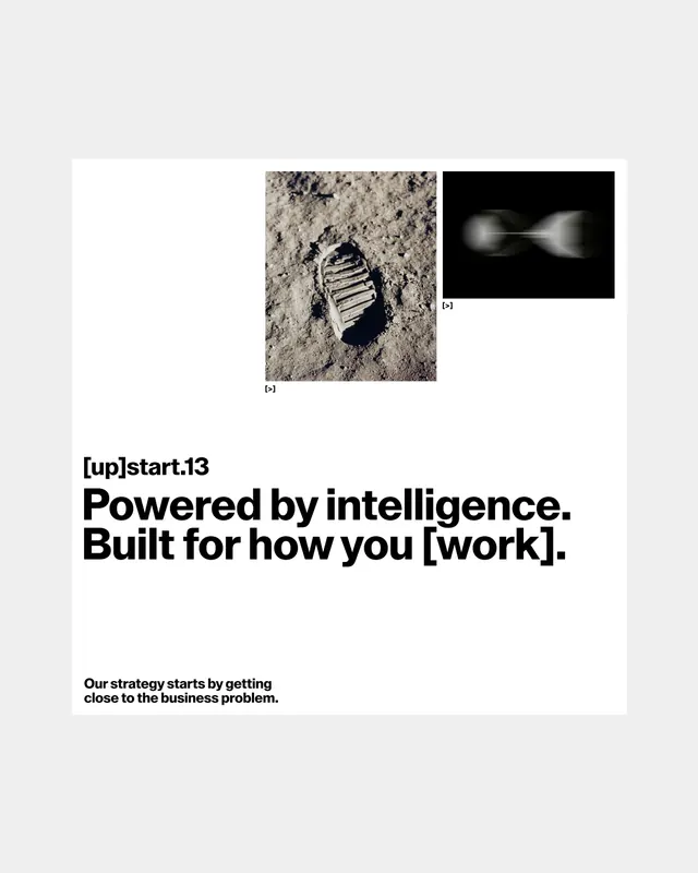 [up]start.13 technology consultancy rebranding case study (slide 6)