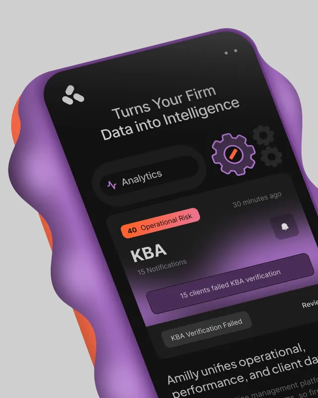 Analytics dashboard mobile UI, dark-mode, minimal, dark