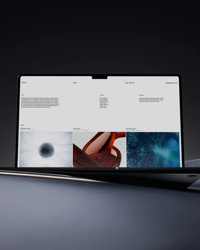 Pulvinar Framer portfolio template showcase (slide 4)